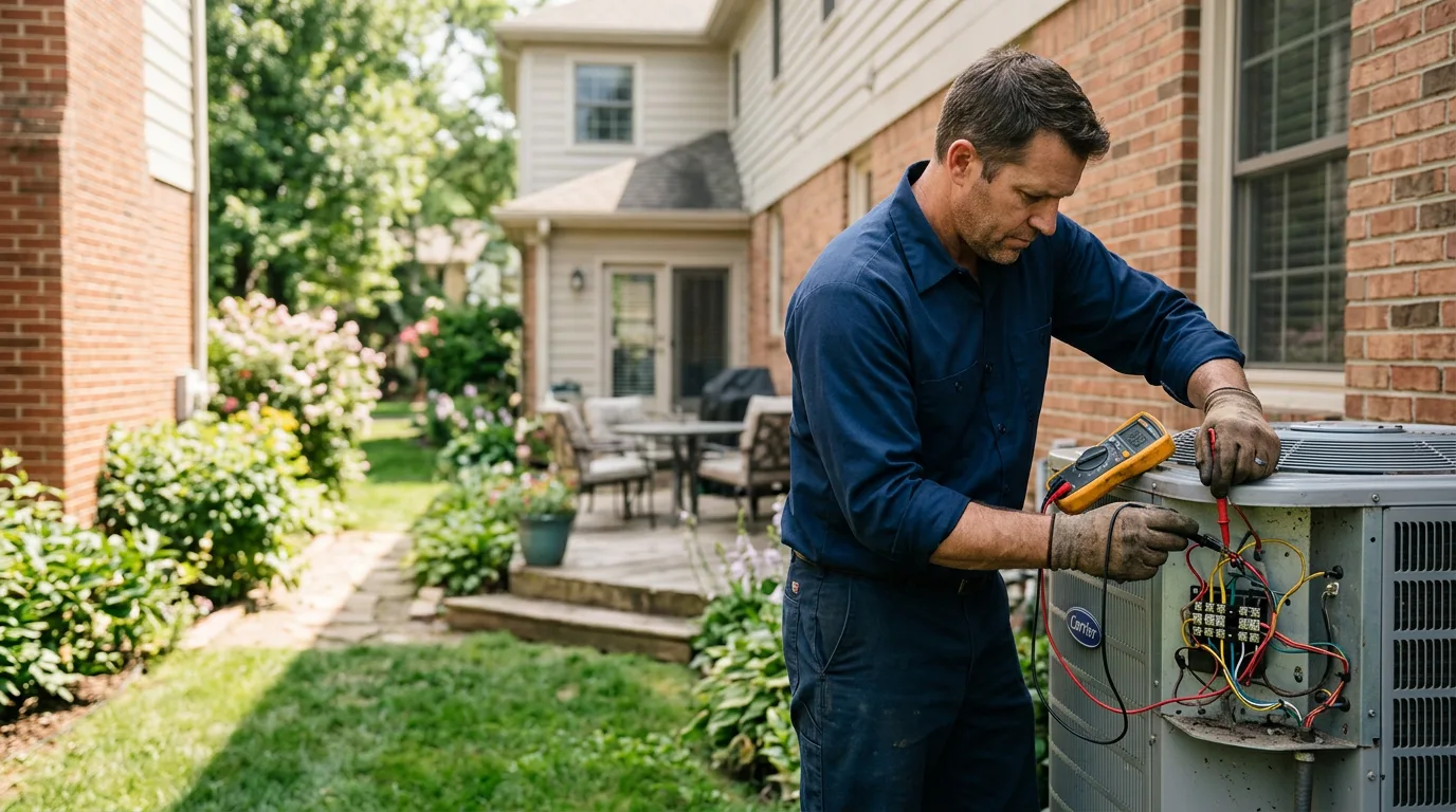 HVAC technician working near Rogersville, PA